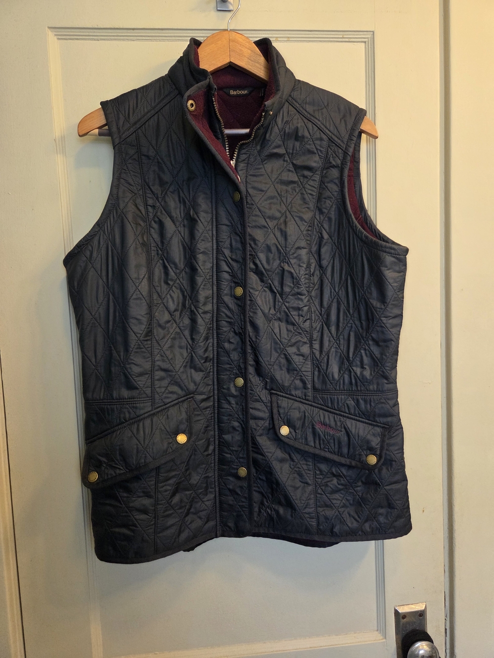 Barbour Quilted Women's Cavalry Vest US Sz. 12